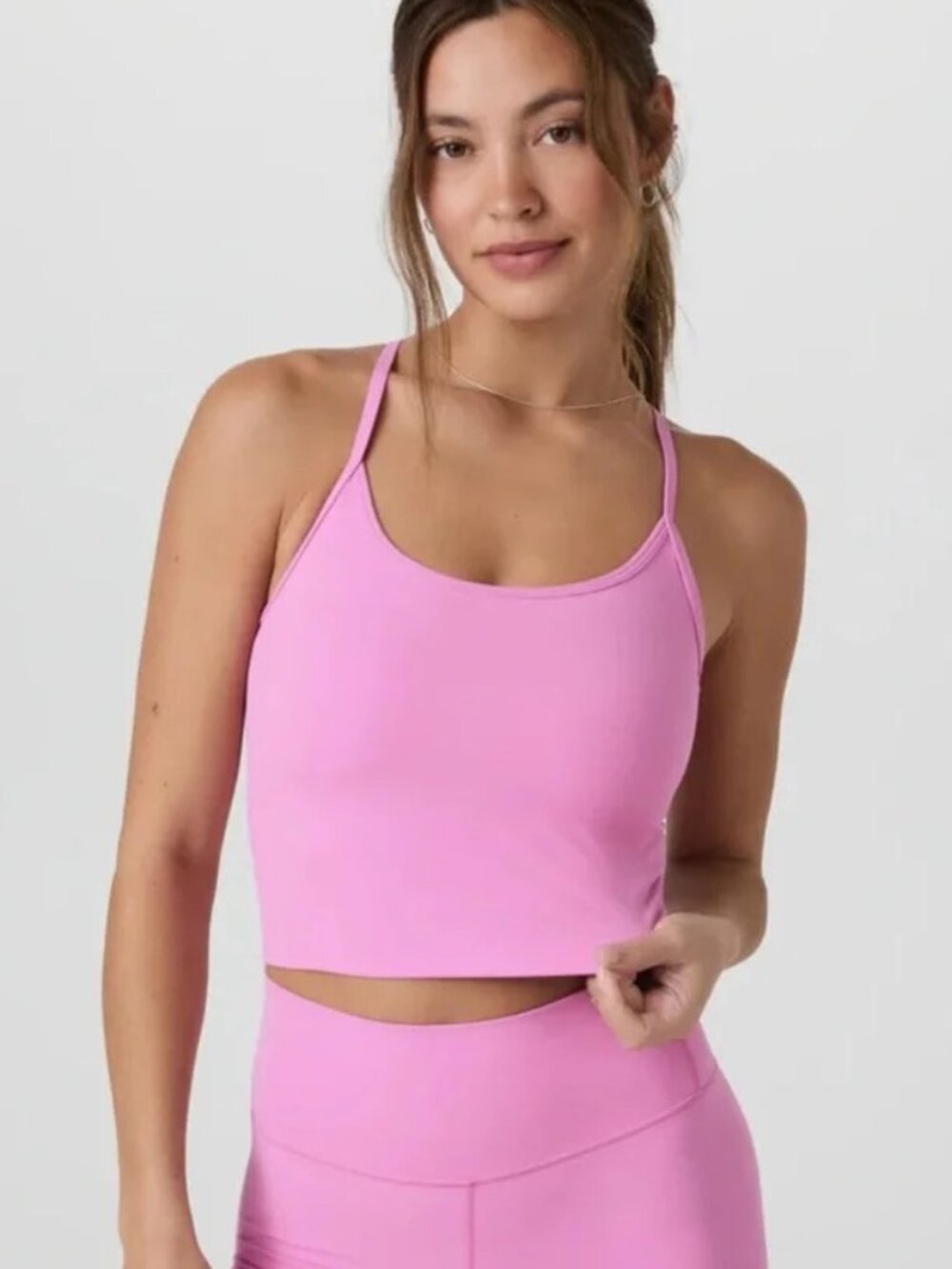 Vuori All The Feels Tank - Azalea Pink - Size XS